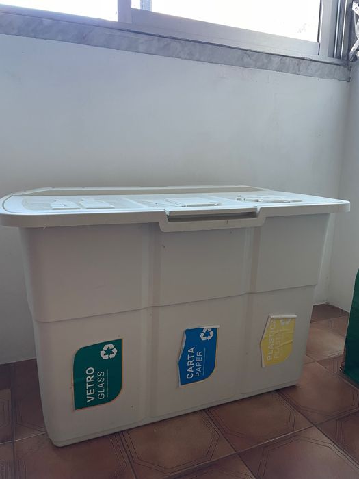 Caixote reciclagem 3 compartimentos