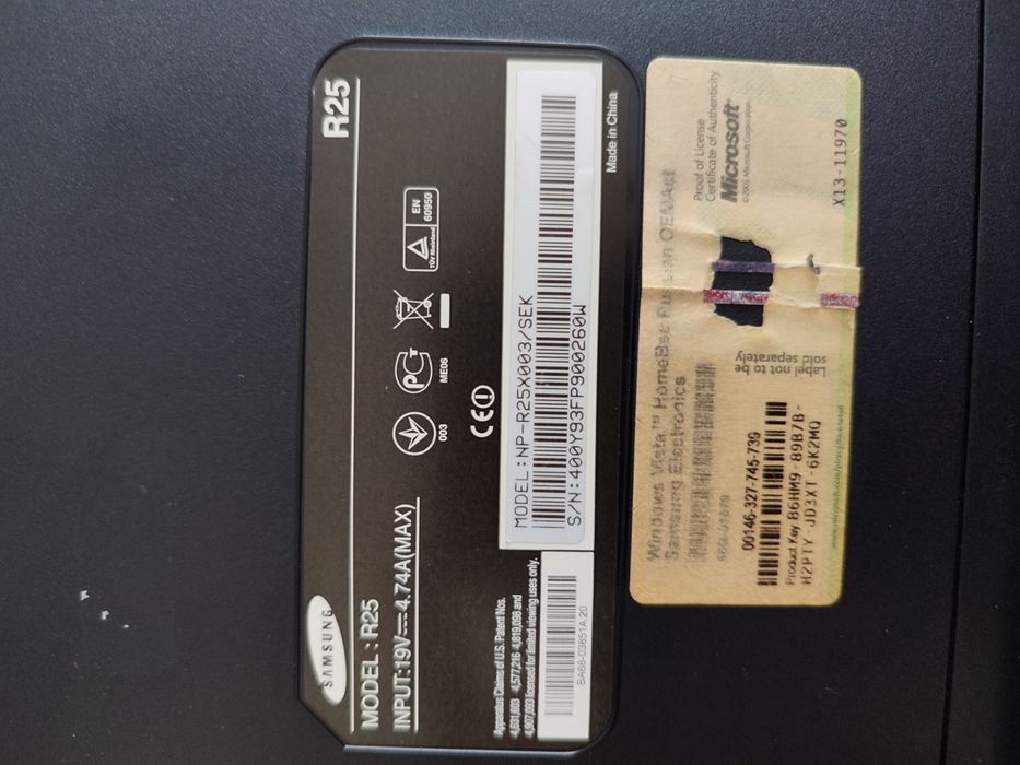 Ноутбук Samsung R25 на запчасти