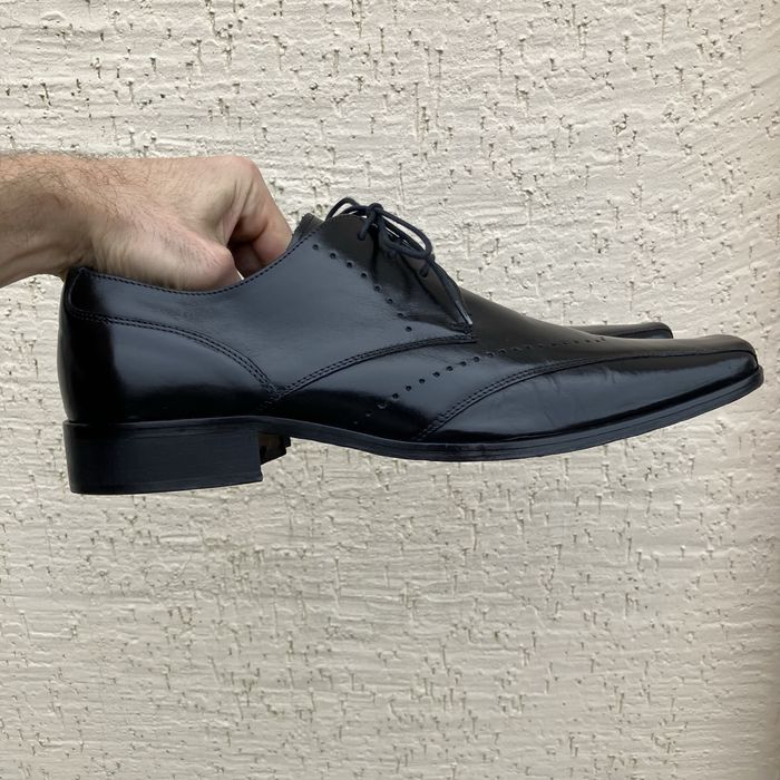 Мужские класические кожаные туфли, р43-43,5, Италия