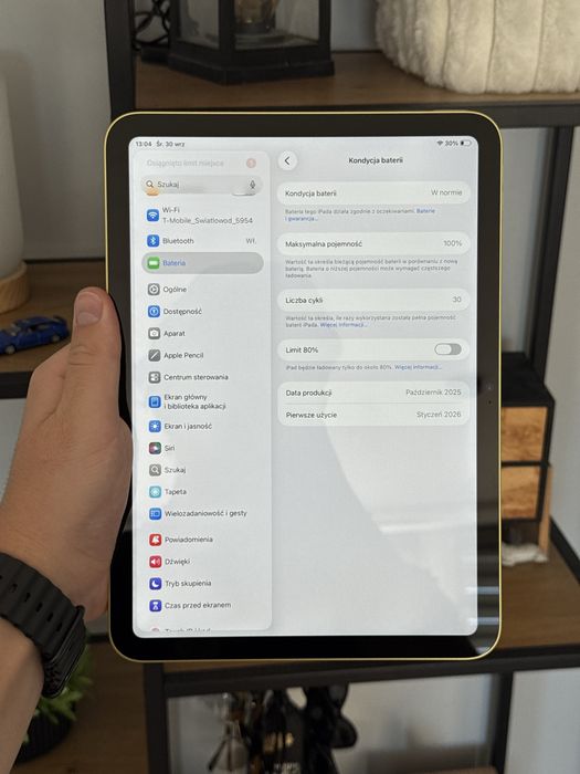Ipad 11 gen A16 128GB żółty yellow 100% kondycji baterii! gwarancja!