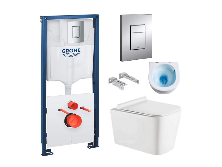 Інсталяція GROHE 39930000 з унітазом KollerPool Kvadro Tornado