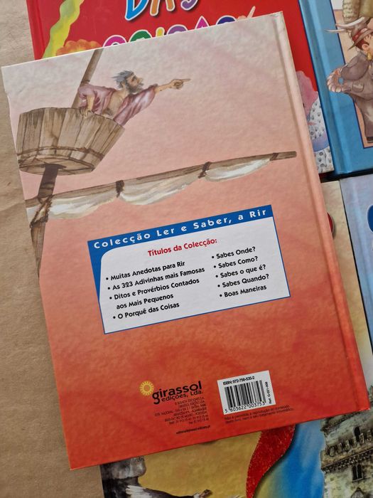 Livros coleção "Ler, Saber, a Rir"