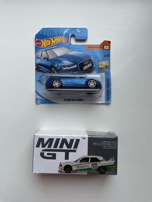 Машинки Hot Wheels Audi RS6 Avant , Mini GT Mercedes-Benz 190E