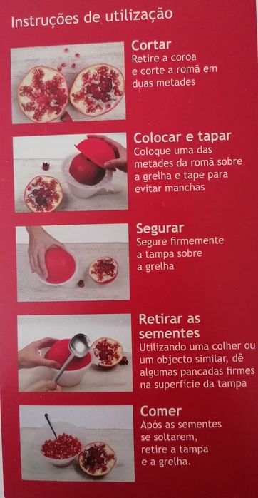 Objecto para descascar ROMÃ