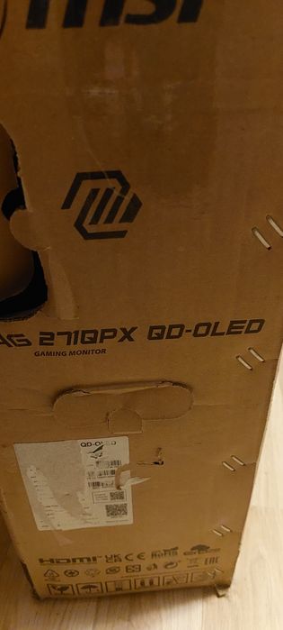 Monitory Gamingowe msi mag 271qpx uszkodzony