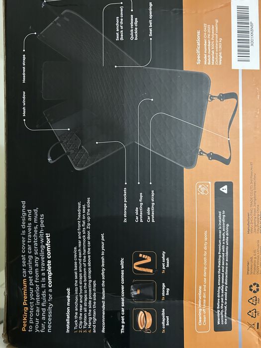 Capa banco cão auto