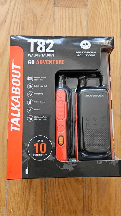 Krótkofalówki Motorola T82 TALKABOUT – Komplet jak NOWE (Użyte 3 razy)