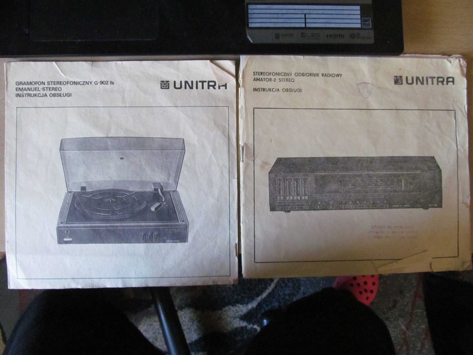 Radio Amator 2 stereo z kolumnami i gramofonem Emanuel G-902 fs - kpl.