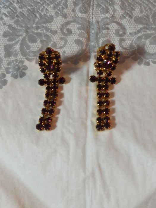 Kolczyki damskie z ametystem