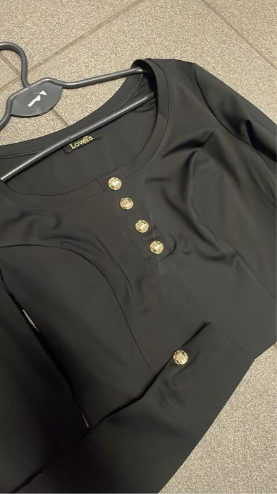 Top crop loveya czarny bluzka