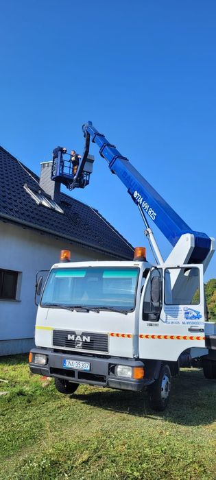 Usługi podnośnikiem koszowym