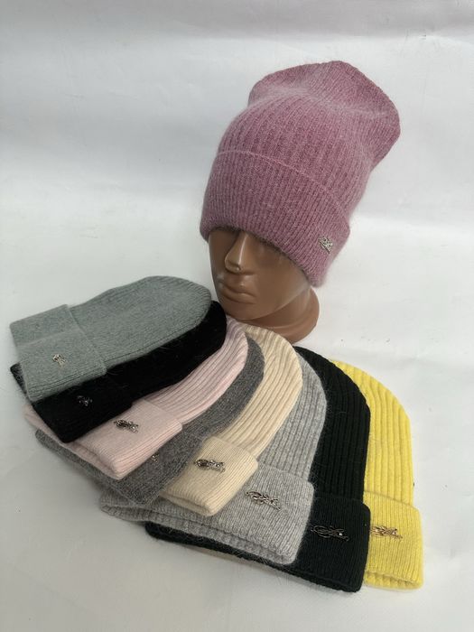 Ангорова шапка -лопатка тонка