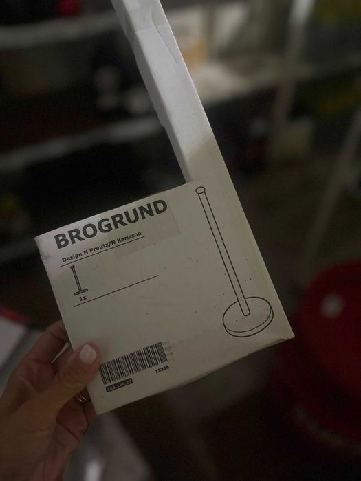 2 porta-rolos IKEA BROGRUND em aço inoxidável