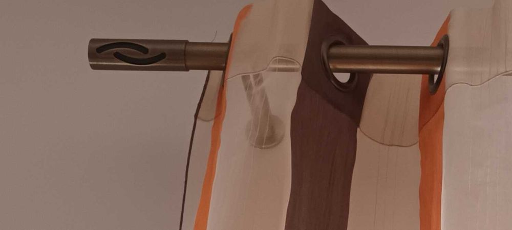 Varão de Latão Dourado escuro  -  2 Cortinados-  Conjunto ou Separado