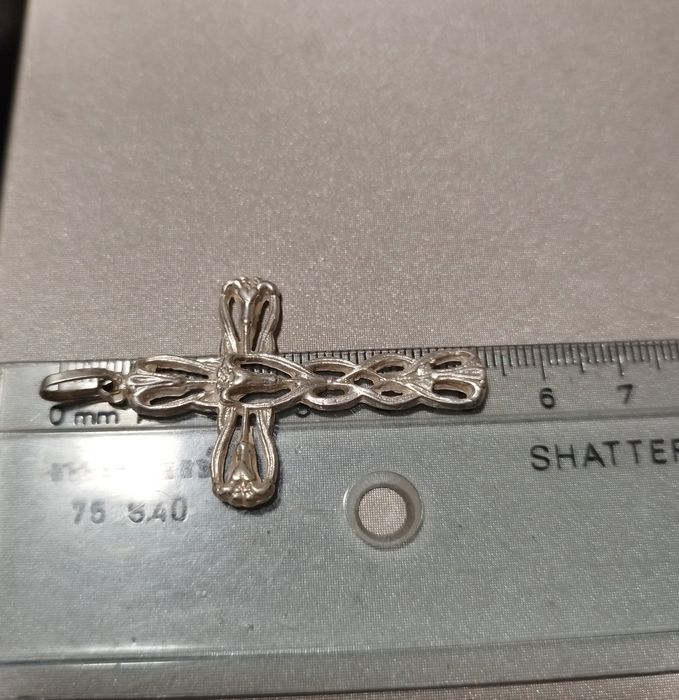 Medalha cruz em prata 925