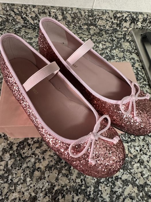 Sabrinas menina rosa glitter Pretty Bailarinas
