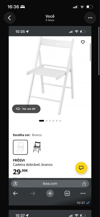 3 cadeiras ikea