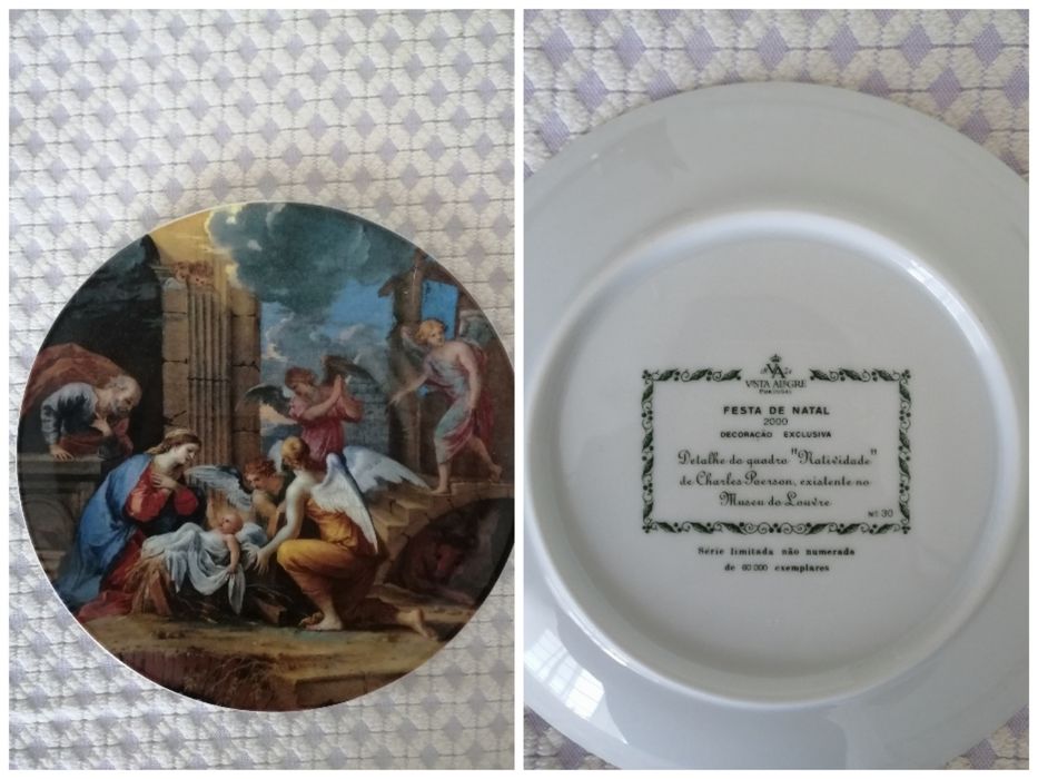 Pratos de Natal edição limitada Vista Alegre