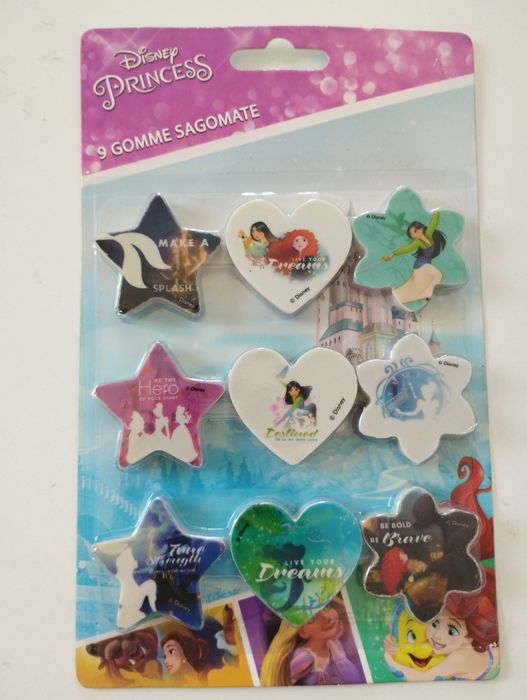 Borrachas princesas da Disney novas