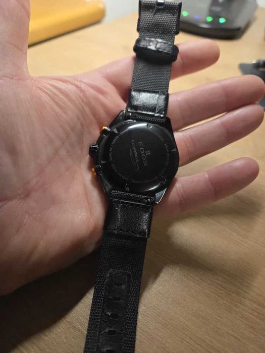 Zegarek kwarcowy EDOX, szafir, chronograf, super stan! okazja!!!