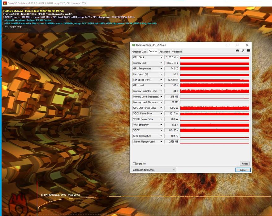 ігрова відеокарта RX580 4GB 256bit XFX GTS XXX edition. Trade-in