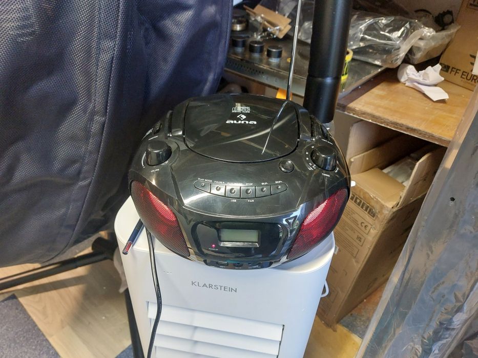 Boombox USB, radio FM, Bluetooth CD