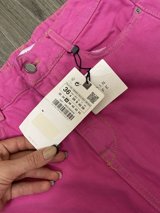 Розовые джинсы плаццо Zara