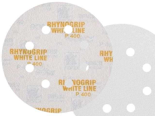 INDASA WHITE Papier ścierny Krążek Krążki ścierne na rzep 8H 125 mm P 400