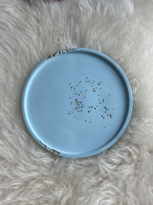 Taca z gipsu polimerowego miętowa 16 cm