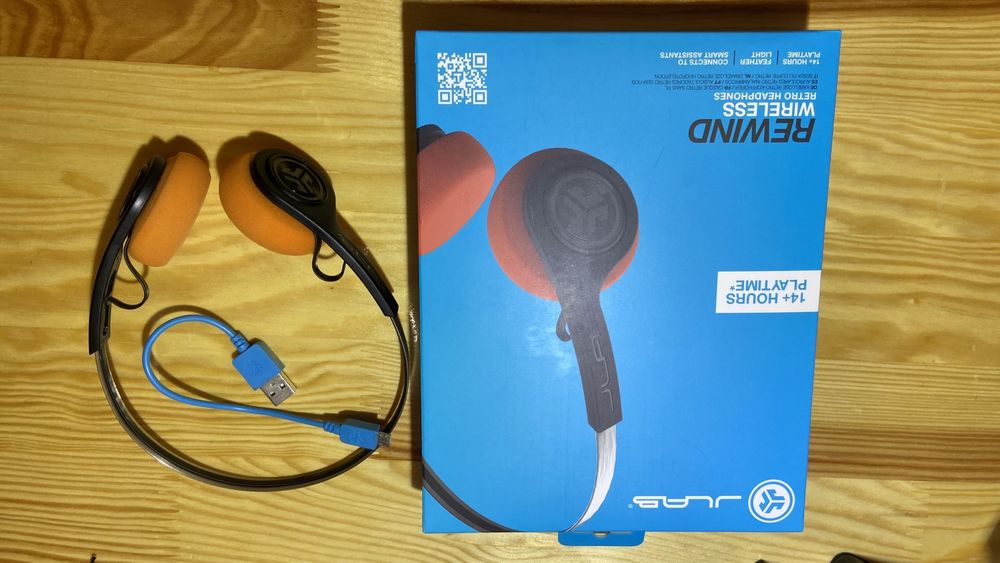 Bluetooth Навушни JLAB Rewind Wireless Retro Headphones