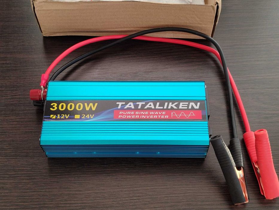 Инвертор 12V 220V 3000W Tataliken чистый синус для котла холодильника