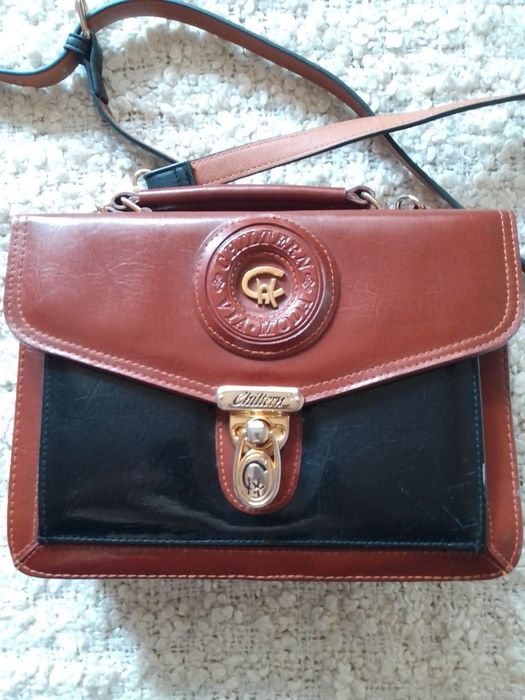 Шкіряна вінтажна сумка бренду Chiltern.