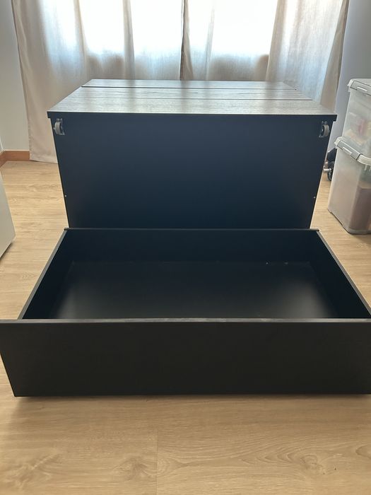 4 Gavetões IKEA MALM Originais | Preto-Castanho | Excelente Estado