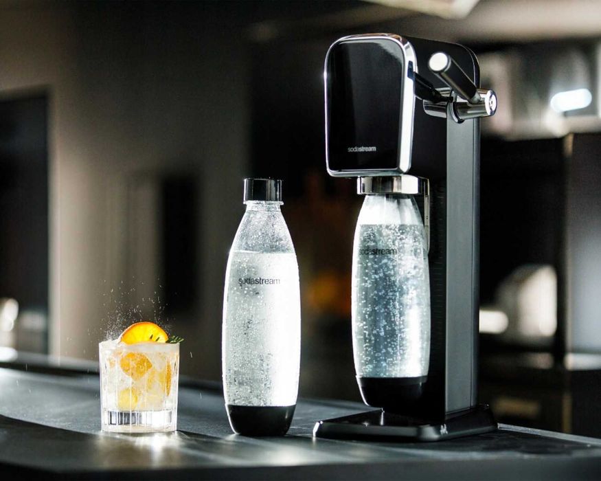 Stylowy Saturator SodaStream ART Retro + Butelka 1L + Nabój CO2 ZESTAW