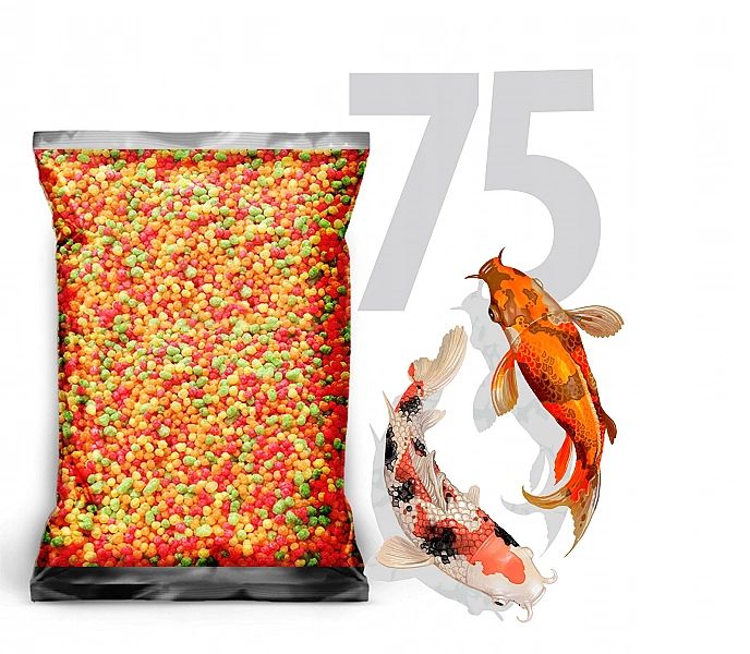 75L KULKA Karma pasza pokarm dla ryb koi stawowych oczko wodne Champi