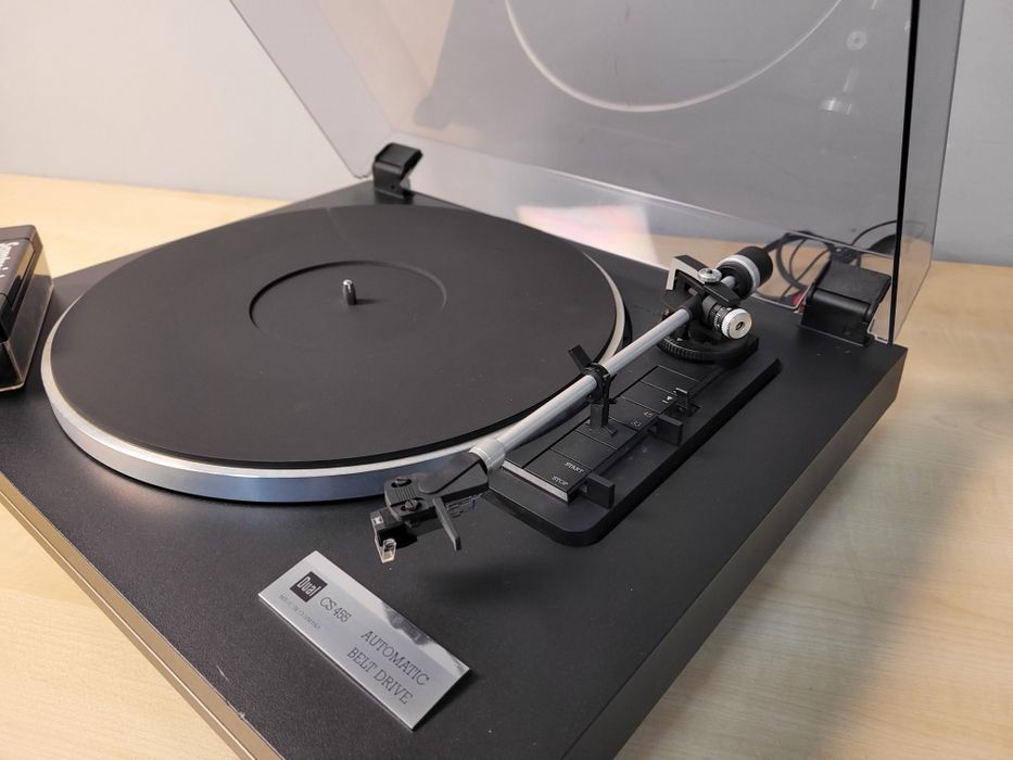Gramofon Dual CS 455 - automatyczny, czarny, po serwisie, Zadbany