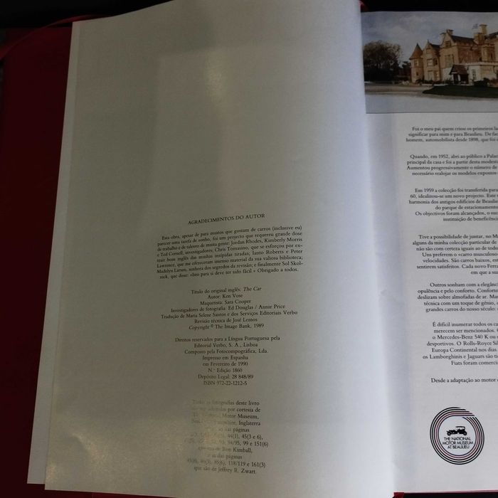 O AUTOMÓVEL Passado & Presente Ken Vose 1ª edição