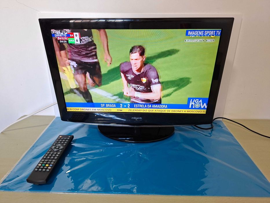 TV LED Mitsai de 22 Polegadas Impecável, com Comando Original