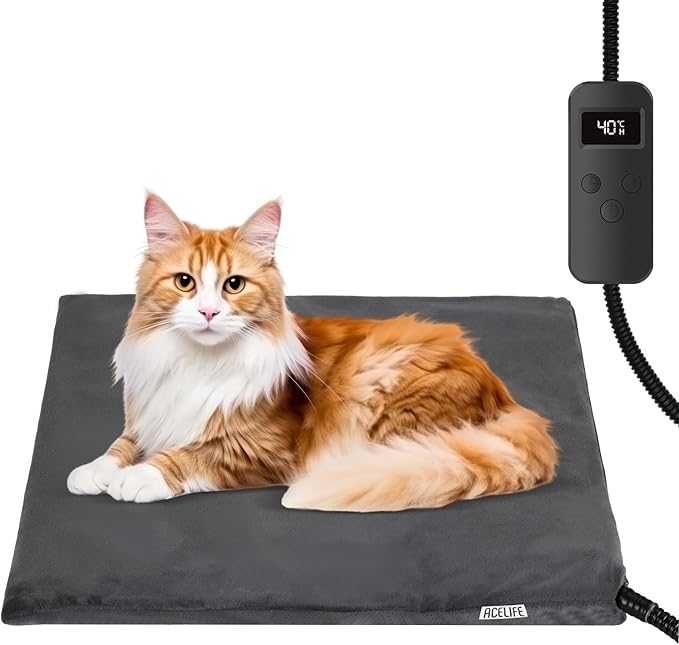Acelife Mata grzewcza dla psa kota  regulacja temp wodoodp 45cmX45cm