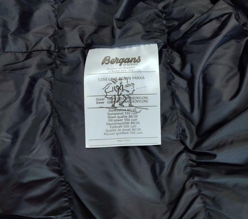 Kurtka puchowa Bergans Lava 550 cuin r. XL
