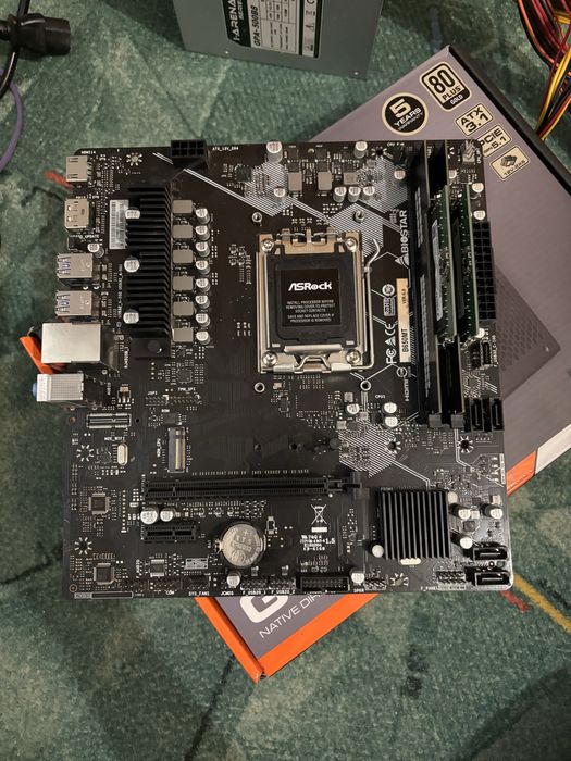 купите пж материнка biostar b650mt am5 b650m ddr5 рабочая