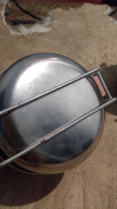 Набор кастрюлек мисок 3 шт туристический СССР нержавейка военный