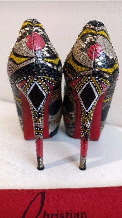 Sapatos Christian Louboutin Bianca 140  PYTHON