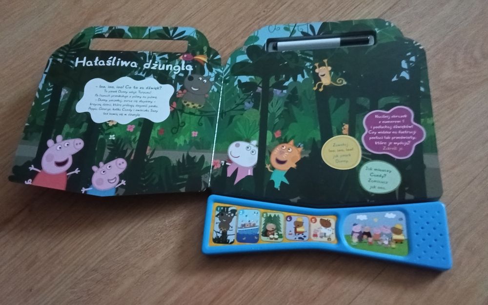 Nowa dźwiękowa książeczka ze zmywalnym flamastrem Peppa Pig