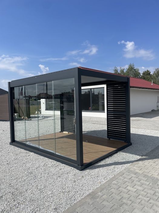 Altana aluminiowa , pergola , 6x4 , bardzo stabilna , elektryczna ,led