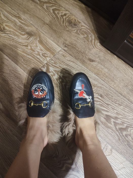 Мюли.Шлепки Guuci.Кожа