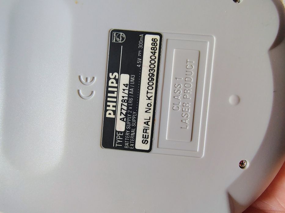 Discman Philip AZ7781 Przenośny Odtwarzacz CD