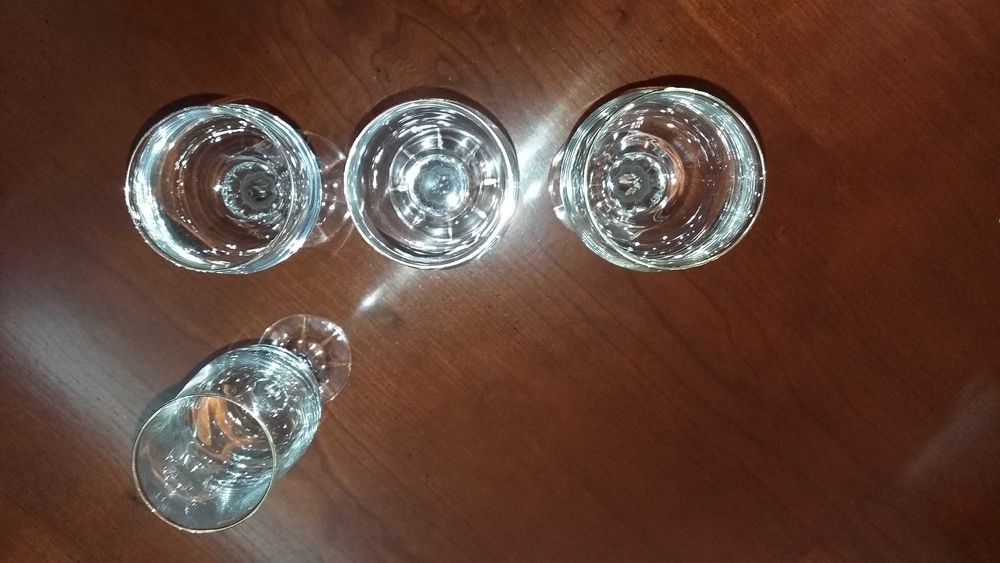 serviço de copos -  6 pessoas - cristal