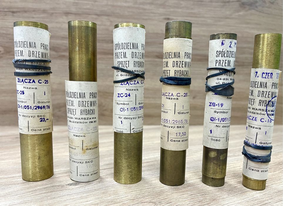 Zestaw fabrycznie nowych skuwek bambusowych z wytworni Sprzęt Rybacki