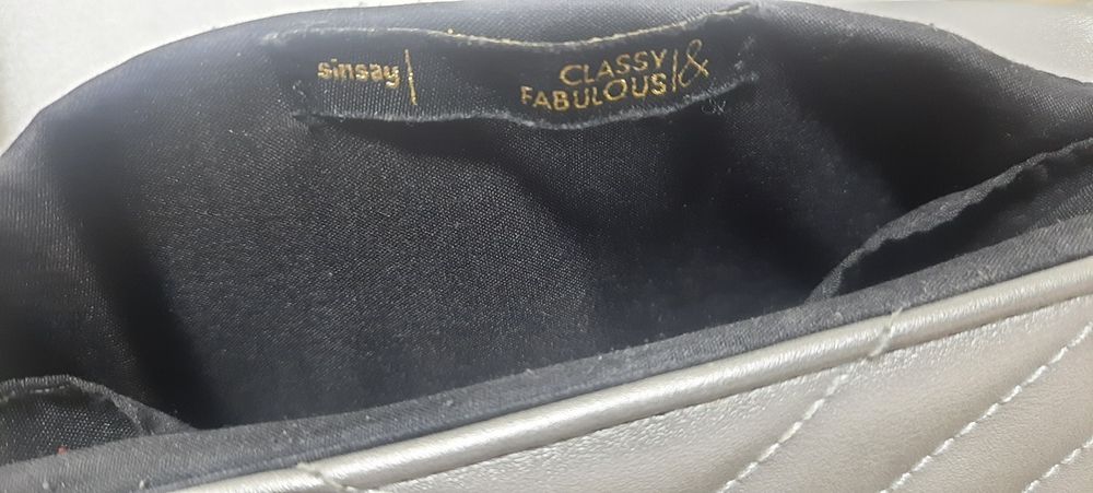 Torebka mała  srebrna